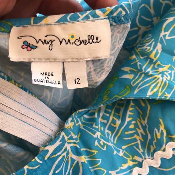 Girl’s halter summer dress (likes like a Lilly Pulitzer ) - Picture 3 of 4